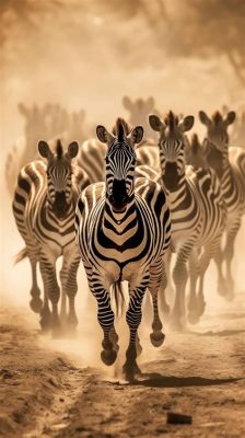  Zebra: Un mammifère rayé qui galope avec la majesté d'une danse classique !